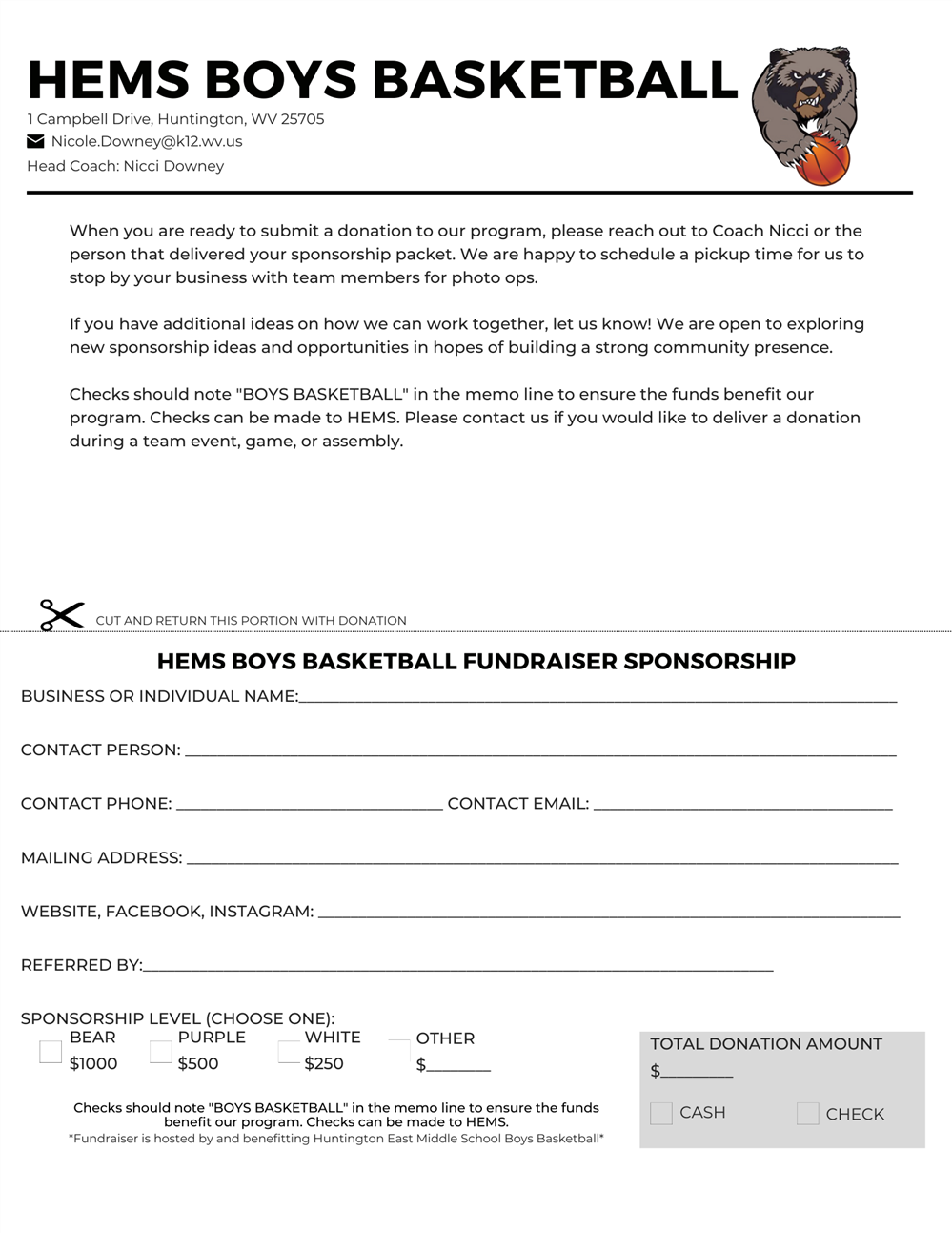 Sponsors Needed Page 3